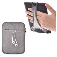 TFY E-Reader Protective Pouch Bag with Zip Closure, Plus Bonus Hand Strap Holder for 6 inch e-Readers