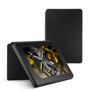 Standing Leather Case for Kindle Fire HD 7 (4th Generation), Black
